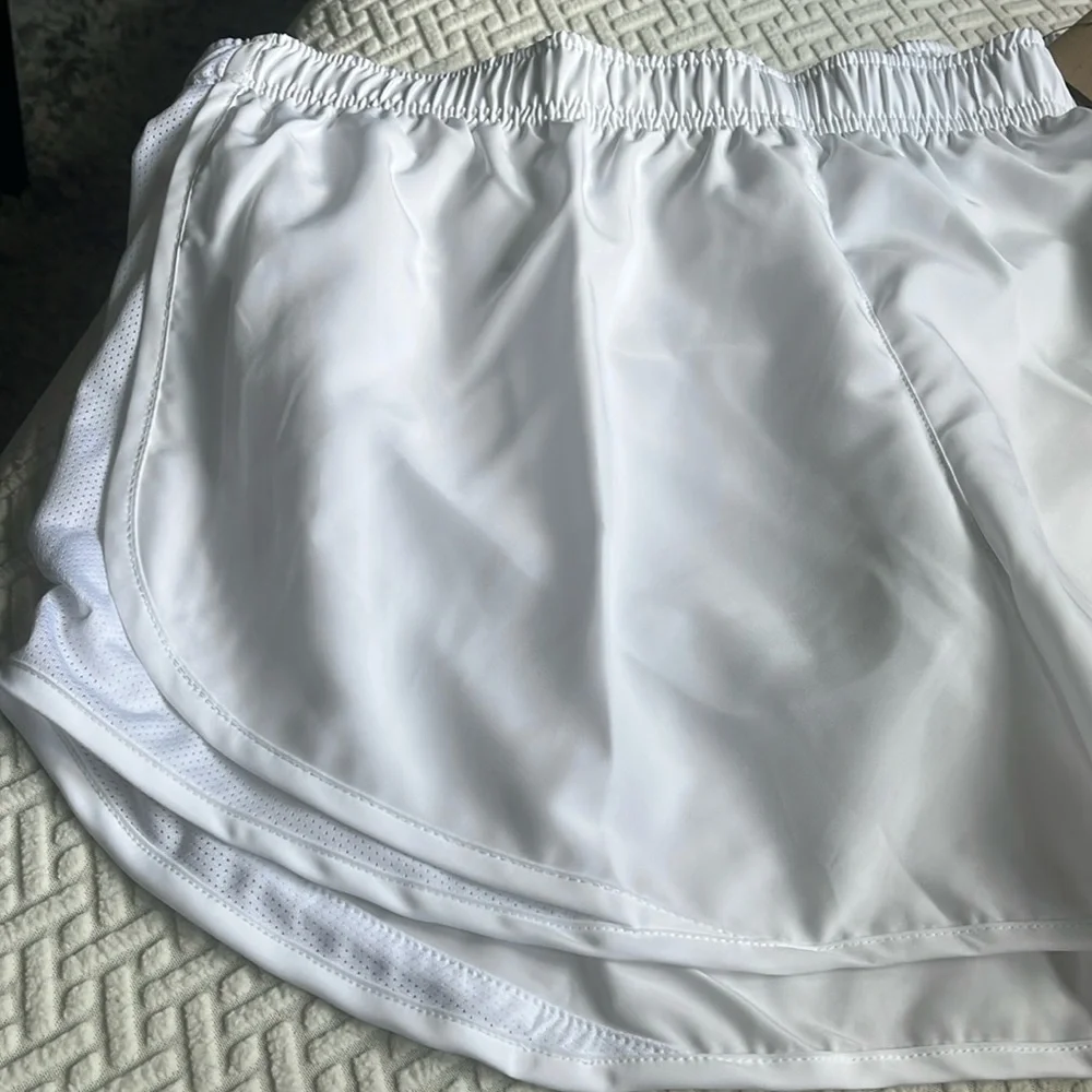 Nike White Running Shorts, new